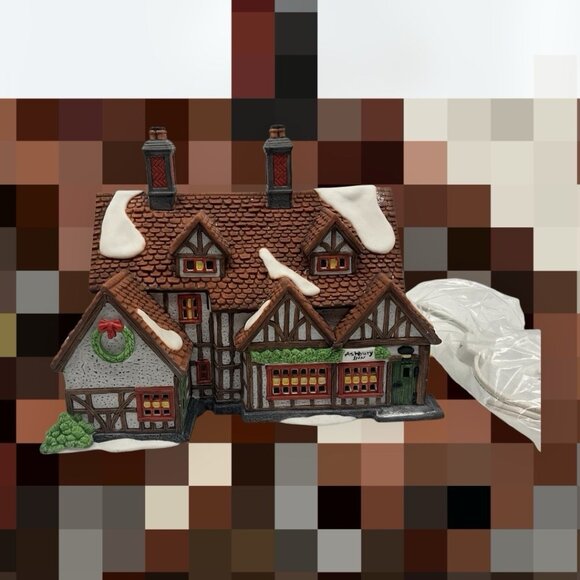 Dept. 56 Dickens' Village Series Ashbury Inn Vintage 1991 Christmas Village - Picture 4 of 14